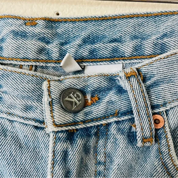 Vintage CK Calvin Klein SIZE 4 blue high rise tapered jeans - Picture 6 of 10
